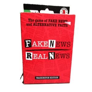 Fake News Real News Card Game Washington Edition Satirical Party Entertainment